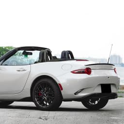 Rear Trunk Lid Spoiler Wing Lip For Mazda MX-5 Miata MX5 ND 2016-2025 Convertible 2-Door Carbon Fiber Look/Gloss Black Splitter
