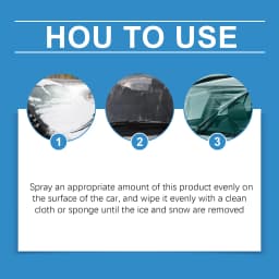 Car Snow Melting and Deicing Agent, Convenient Spray for Removing Snow, Ice and Frost on Car Windows