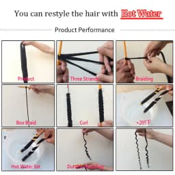 6 Packs Pre-Stretched Braiding Hair 18 Inch Gradient Yaki Straight Crochet Braid with Yaki Texture Professional Synthetic Extensions 1B/30/27