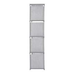 4-Tier Floor Bookshelf, Modern Narrow Storage Shelf for Living Room Office, Bookcase Organizer with 17.64lbs Capacity per Tier