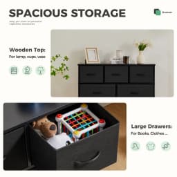 MCQ Living Room Cabinet With 9 Fabric Drawers Beside Nightstand Dresser Tables Storage Closet Chest Clothes Display Furniture