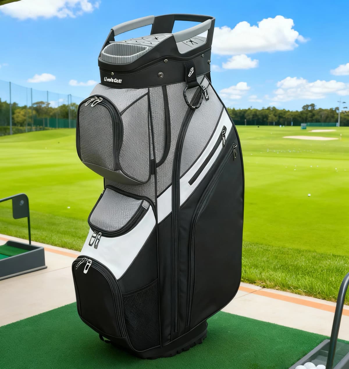Golf Bag for man with 15 Way Full Length Dividers Top, silent technology