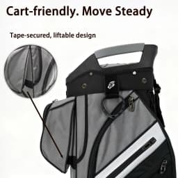 Golf Bag for man with 15 Way Full Length Dividers Top, silent technology