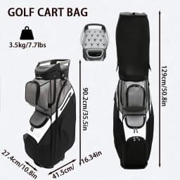 Golf Bag for man with 15 Way Full Length Dividers Top, silent technology