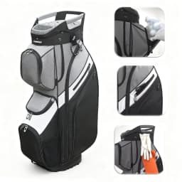 Golf Bag for man with 15 Way Full Length Dividers Top, silent technology