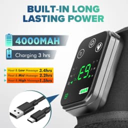 Electric Heated Vibration Knee Massage Pad 3 In 1 Shoulder Elbow Knee Massager Heating Strap Muscle Relaxation Joint Protection Health Care