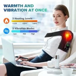Electric Heated Vibration Knee Massage Pad 3 In 1 Shoulder Elbow Knee Massager Heating Strap Muscle Relaxation Joint Protection Health Care