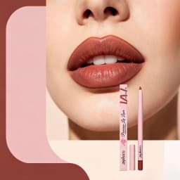 Zephoco 1g Red Brown Lip Liner Pencil Waterproof Long Lasting Smudge Proof Smooth Application For Daily Makeup Natural Finish