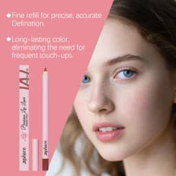 Zephoco 1g Red Brown Lip Liner Pencil Waterproof Long Lasting Smudge Proof Smooth Application For Daily Makeup Natural Finish