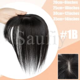 5cmx9cm Highlights Brown Human Hair Toppers With Bangs Women Clip in Hair Toppers for Thinning hair Brown Blonde Hairpieces
