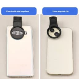 17-67mm Clip-on Polarizer Filter for Smartphone DSLR Camera Lens Black Reduces Glare and Enhances Color Saturation