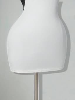Solid Color Backless Bodycon Mini Dress White Sexy Club Party Dress