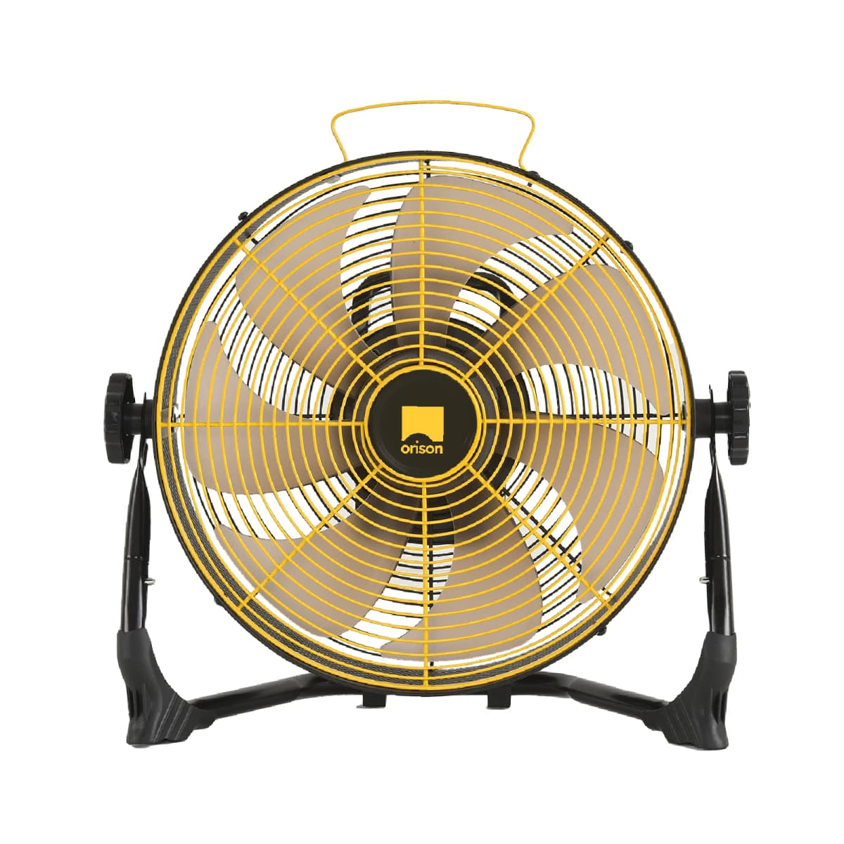 Orison 12" Portable Battery-Operated High-Velocity Floor Fan, Cordless for Camping, Travel, Tents, Hurricanes, and Home Use