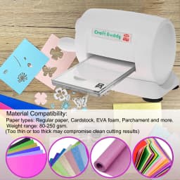3.35 Inch Wide Opening Die Cutting and Embossing Machine, Multi-functional Manual Craft Machine with Cutting A&B Plate, 6 Stylish Colors for Scrapbooking, Card Making, Handmade Paper Art DIY Crafts