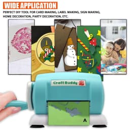 3.35 Inch Wide Opening Die Cutting and Embossing Machine, Multi-functional Manual Craft Machine with Cutting A&B Plate, 6 Stylish Colors for Scrapbooking, Card Making, Handmade Paper Art DIY Crafts