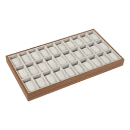 30 Compartments Watch Box, Display Case Organizer, Jewelry Storage Case, for Necklaces, Earrings, Rings