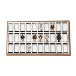 30 Compartments Watch Box, Display Case Organizer, Jewelry Storage Case, for Necklaces, Earrings, Rings