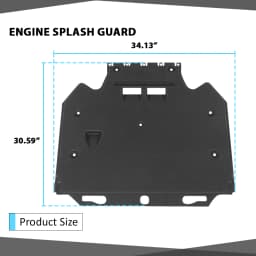 Engine Splash Shield Suitable for 2011-2018 Audi A6 A7 S6 S7 Quattro Rs7 4G0863822C, 4G0863822J, Black Cotton, Sturdy and Durable Car Protective Cover