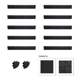 20 Pack 16"x 16"Interlocking Garage Floor Tiles,Modular Drainage Floor Mat,Non-Slip Splicing Interlocking Drainage Floor Mats