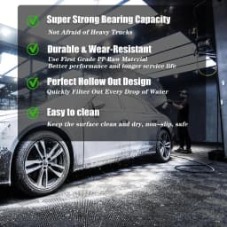 20 Pack 16"x 16"Interlocking Garage Floor Tiles,Modular Drainage Floor Mat,Non-Slip Splicing Interlocking Drainage Floor Mats
