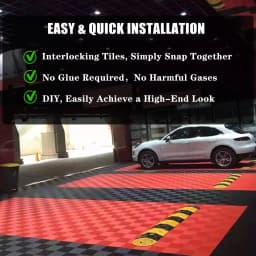 20 Pack 16"x 16"Interlocking Garage Floor Tiles,Modular Drainage Floor Mat,Non-Slip Splicing Interlocking Drainage Floor Mats