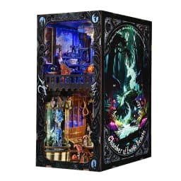 Book Nook Kit Rare Beast Collection Room 3D DIY Wooden Puzzle Handmade Bookshelf Dollhouse Model Bookend Building Home Deco