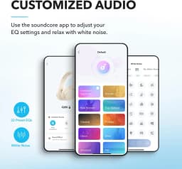 Soundcore by Anker Q20i Hybrid Active Noise Cancelling Headphones, Wireless Over-Ear Bluetooth, 40H Playtime (Refurbished)