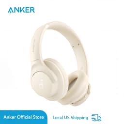 Soundcore by Anker Q20i Hybrid Active Noise Cancelling Headphones, Wireless Over-Ear Bluetooth, 40H Playtime (Refurbished)