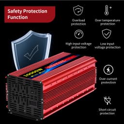 Pure Sine Wave Inverter 3500W/4000W/4500W/5000W inverter 12v converter 60HZ Portable camping car available US socket