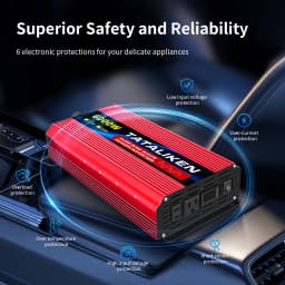 Pure Sine Wave Inverter 3500W/4000W/4500W/5000W inverter 12v converter 60HZ Portable camping car available US socket