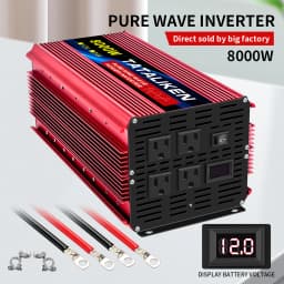 Pure Sine Wave Inverter 3500W/4000W/4500W/5000W inverter 12v converter 60HZ Portable camping car available US socket
