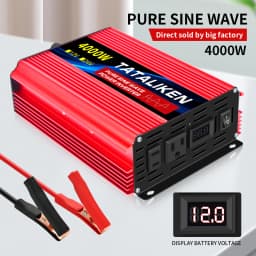 Pure Sine Wave Inverter 3500W/4000W/4500W/5000W inverter 12v converter 60HZ Portable camping car available US socket
