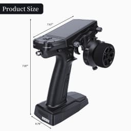 NEW RC Transmitter with Receiver Black 3.5 Inch Color Display 2.4G 11 Channel RC Transmitter with Dual Antennaes for RC Car Boat