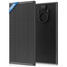 RVPOZWER 12.8V 400/200/100W Rigid Solar Panel 18BB N-Type Solar Cells Monocrystalline Silicon Waterproof Solar Panel Home/RV