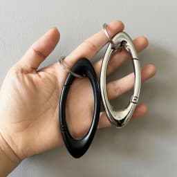 Y2K Punk Star Oval Essential Icon Carabiner Keychain Axe Shaped Mountaineering Car Key Ring Gothic Backpack Decor Korean Fashion