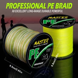 BAKAWA 300M 8-Strand Braided PE Fishing Line High Sensitivity Super Strong Saltwater Carp Fishing Line Good Power Long Casting