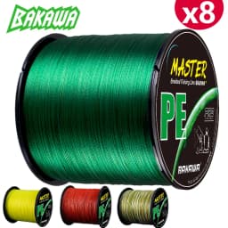 BAKAWA 300M 8-Strand Braided PE Fishing Line High Sensitivity Super Strong Saltwater Carp Fishing Line Good Power Long Casting