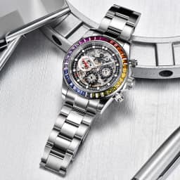 PAGANI DESIGN Top Brand Rainbow Circle Men's Mechanical Automatic Watch Stainless Steel Luxury Sapphire Relogio Masculino