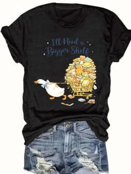 women's plus size tank top Duck Pulling Book Cart Suitable for sports and daily wear Sleeveless casual top, summer fashion top,