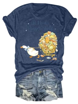 women's plus size tank top Duck Pulling Book Cart Suitable for sports and daily wear Sleeveless casual top, summer fashion top,