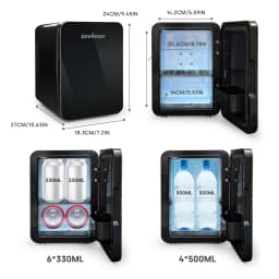 Enventor 4L Mini Refridgerator Portable Car Skincare Fridge Multi-functional Thermoelectric Cooler and Warmer For Summer Camping