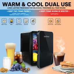 Enventor 4L Mini Refridgerator Portable Car Skincare Fridge Multi-functional Thermoelectric Cooler and Warmer For Summer Camping