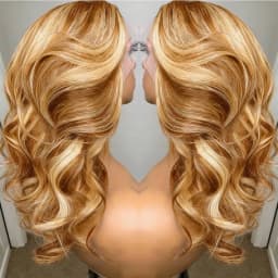 Ombre Honey Blonde Mixed Body Wave Wig Human Hair 13x4 Hd Lace Front Wig Brazilian Human Hair 200 Density Glueless Wig for Women