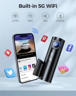 【US Warehouses】AZDOME M300S Dash Cam 4K+1080P Front and Rear Dash Camera for Cars 5.8G WiFi GPS Voice Control WDR Night Vision