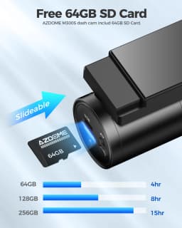 【US Warehouses】AZDOME M300S Dash Cam 4K+1080P Front and Rear Dash Camera for Cars 5.8G WiFi GPS Voice Control WDR Night Vision