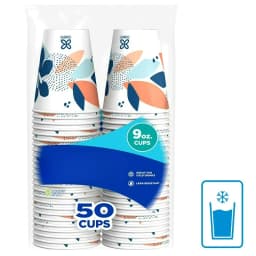 Disposable Paper Cups, 9 oz, Multi-Color, 50 count