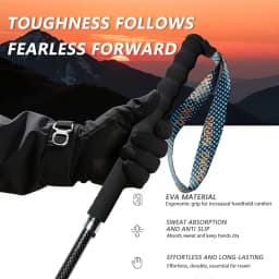 Local+ Carbon City Walking Running Sticks Lightweight T800 Carbon Fiber Collapsible Telescopic Pole Hiking Cane Trekking Poles