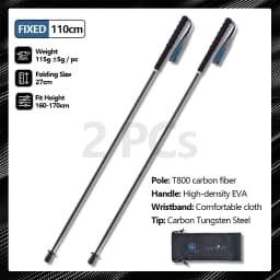 Local+ Carbon City Walking Running Sticks Lightweight T800 Carbon Fiber Collapsible Telescopic Pole Hiking Cane Trekking Poles