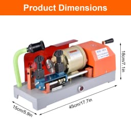 110V Vertical Key Duplicator Automatic Key Cutter Tool for House Door & Car Locksmith, Precision Metal Cutting Machine
