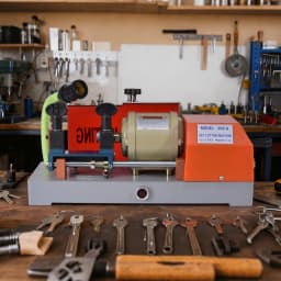 110V Vertical Key Duplicator Automatic Key Cutter Tool for House Door & Car Locksmith, Precision Metal Cutting Machine